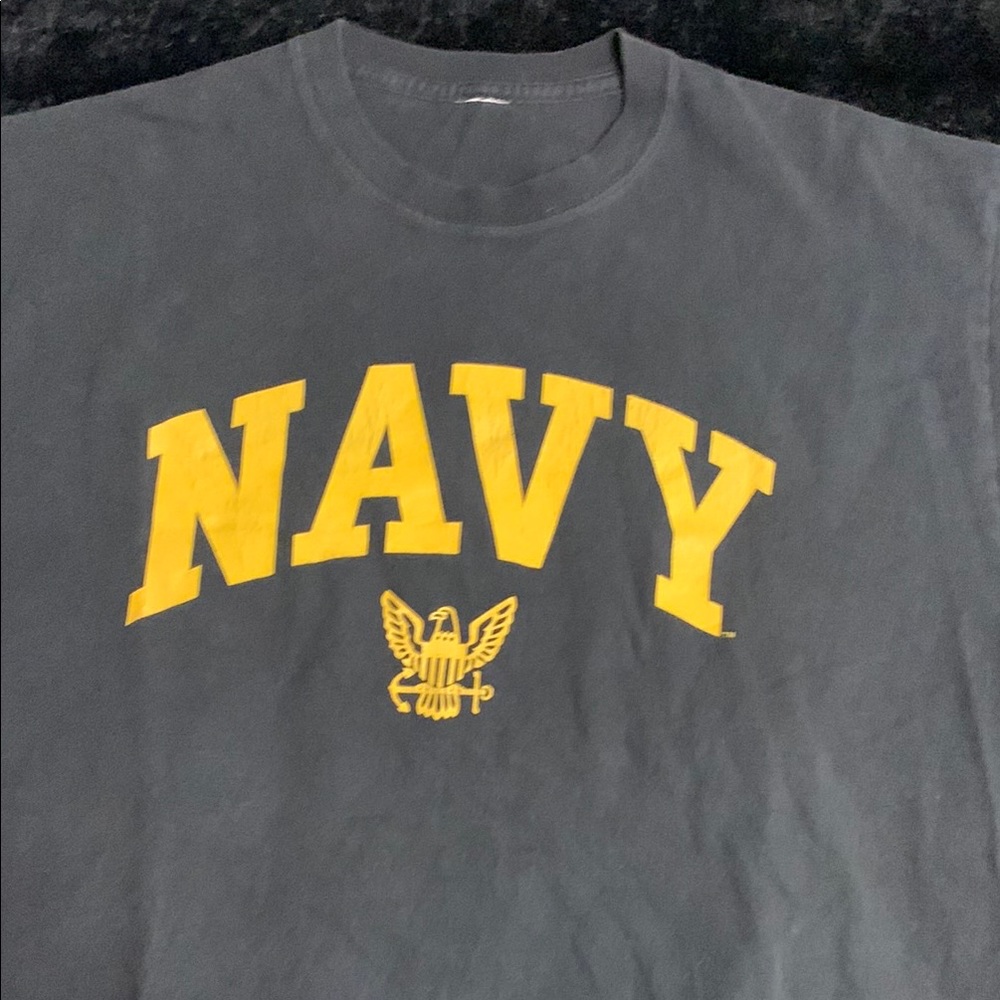 Navy Graphic T-Shirt - black